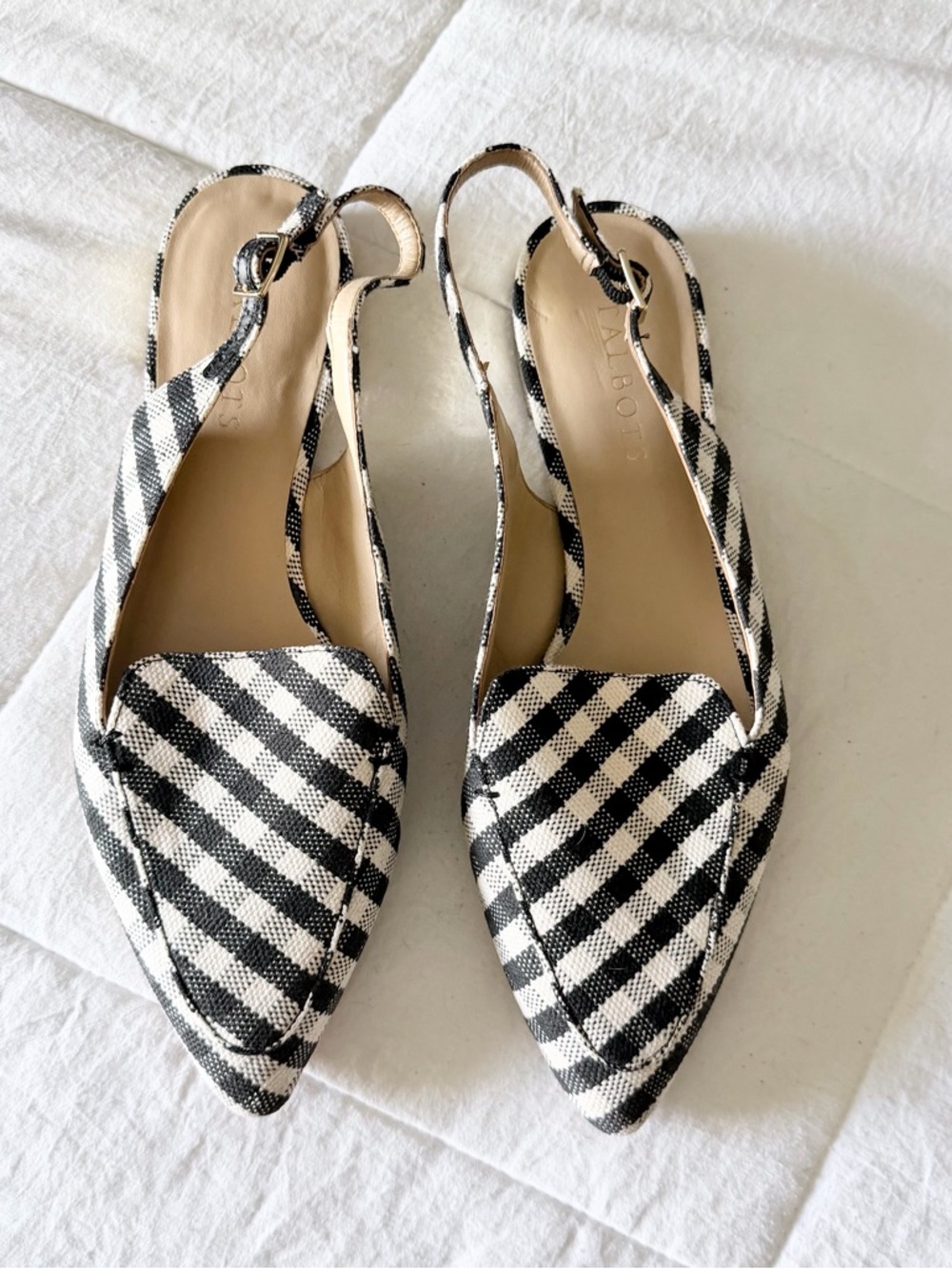 Talbots Poppy Pointed Toe Slingbacks - Picture 2 of 8
